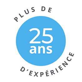 Plus de 25 ans d'expérience